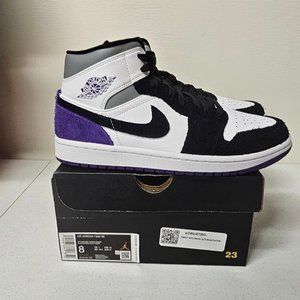 Brand New Jordan 1 Mid SE Purple Size 8.5